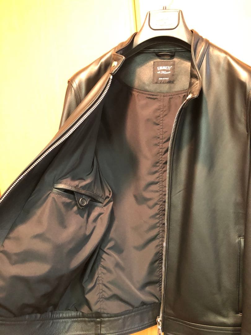 限定　EMMETI レザー シングルライダースジャケット　JURI 50