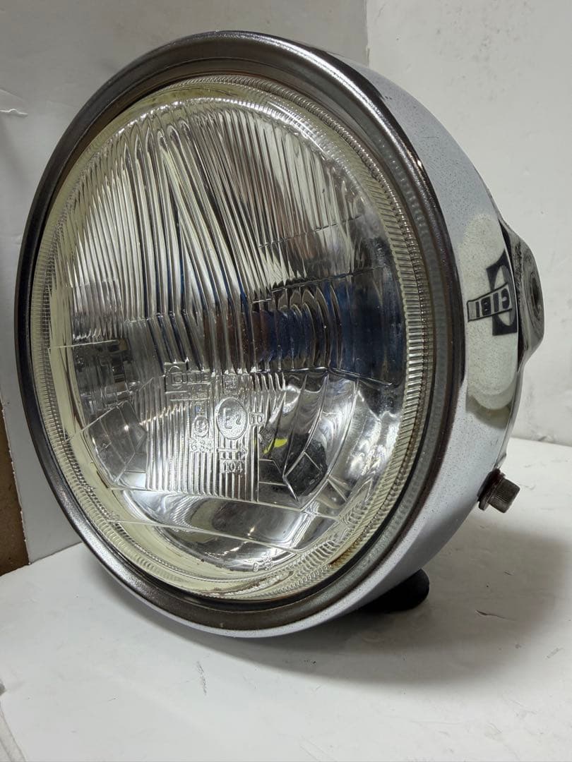 当時物希少シビエ凹みレンズ付きヘッドライト　Z250FT純正ライトケース付き