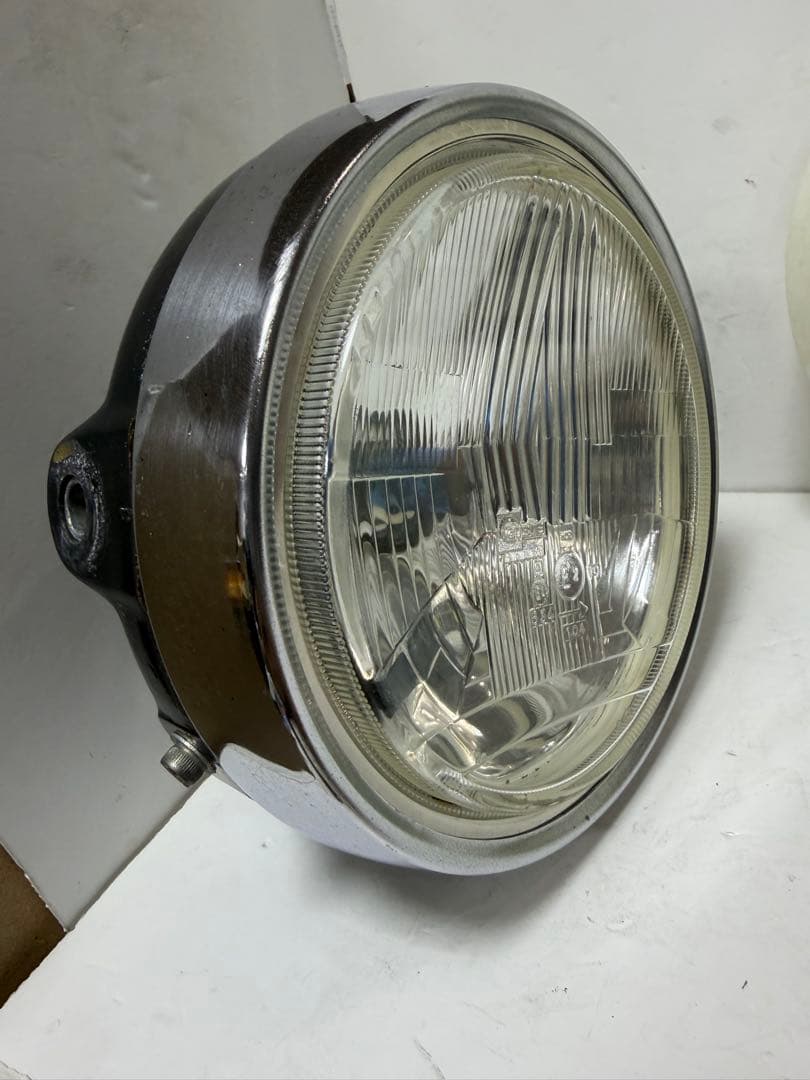 当時物希少シビエ凹みレンズ付きヘッドライト　Z250FT純正ライトケース付き