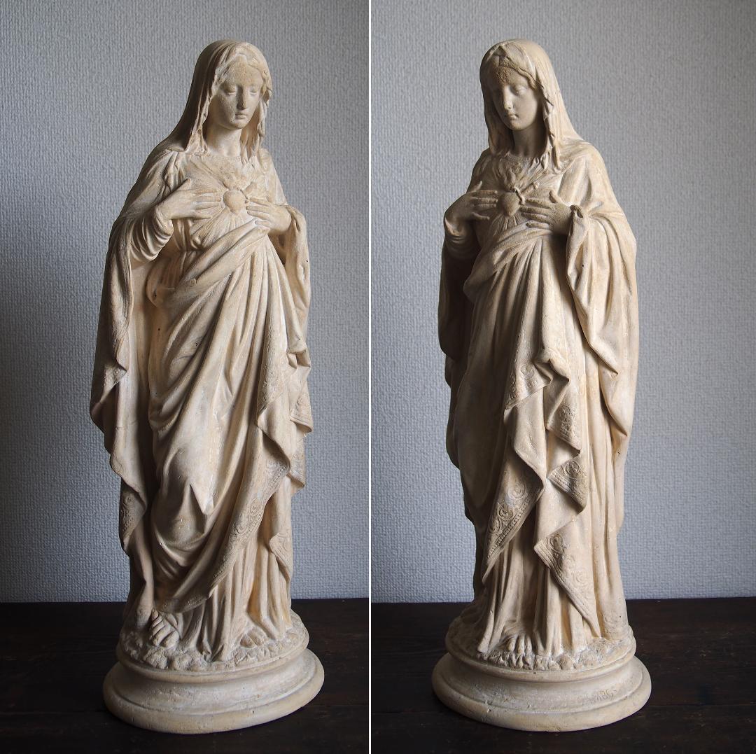 classic.select白い聖母像 52cm聖心の聖母マリア/K147