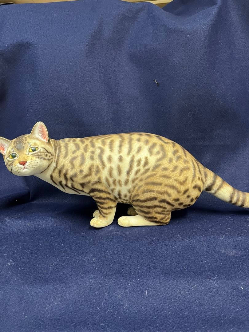 リアル猫のアート作品　　宮地乃梨子作