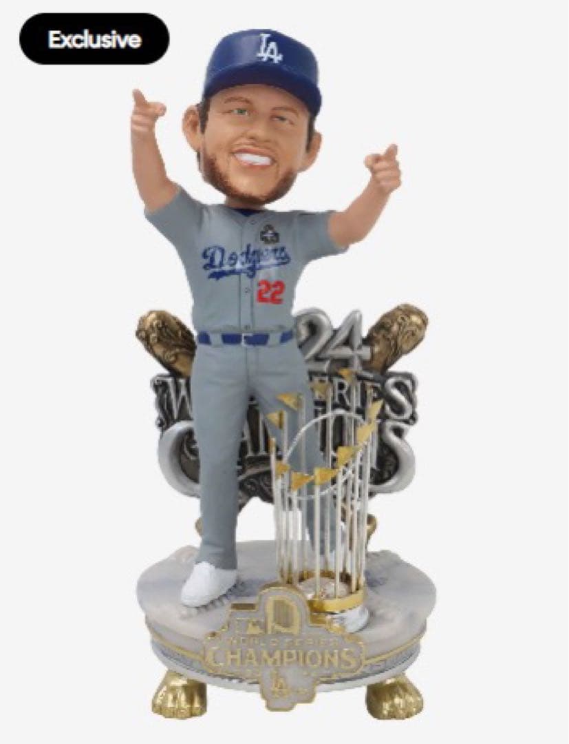 クレイトン・カーショウ ワールドシリーズボブルヘッド ドジャース