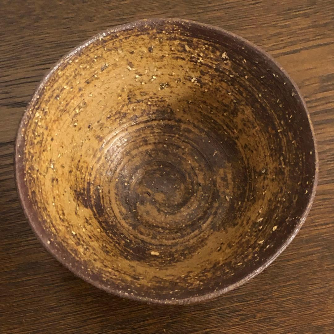 吉向十三軒　伊羅保写茶碗　抹茶茶碗　在銘