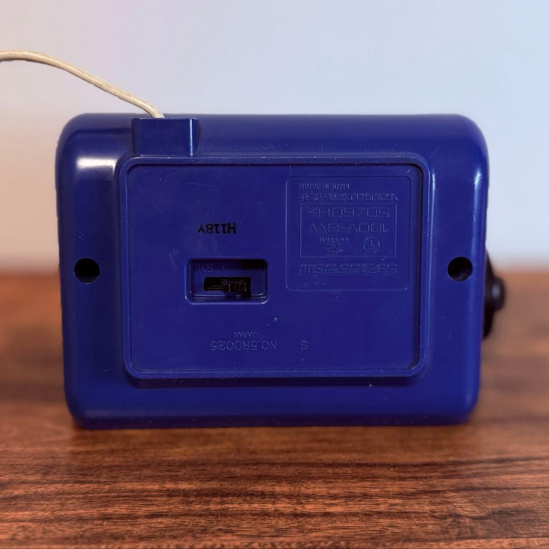 【メンテ済み・動作正常】CITIZENパタパタ時計 ハイリーフ・カーチス 青色