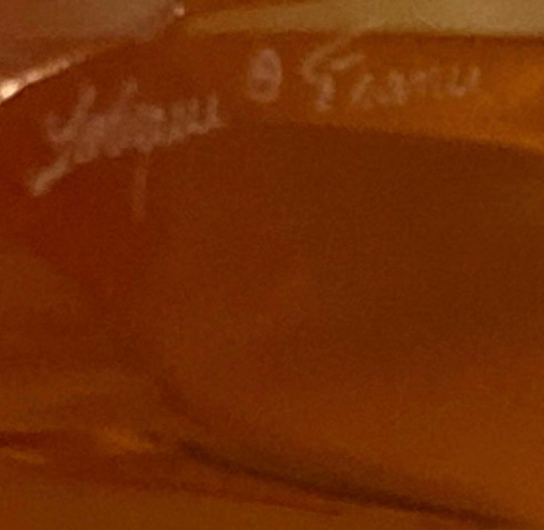 ラリック　馬　置物　アンバー　琥珀