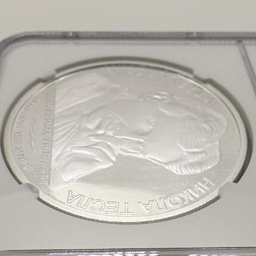 ★偉大な科学者 ニコラ・テスラ 銀貨 2018年 セルビア NGC MS69
