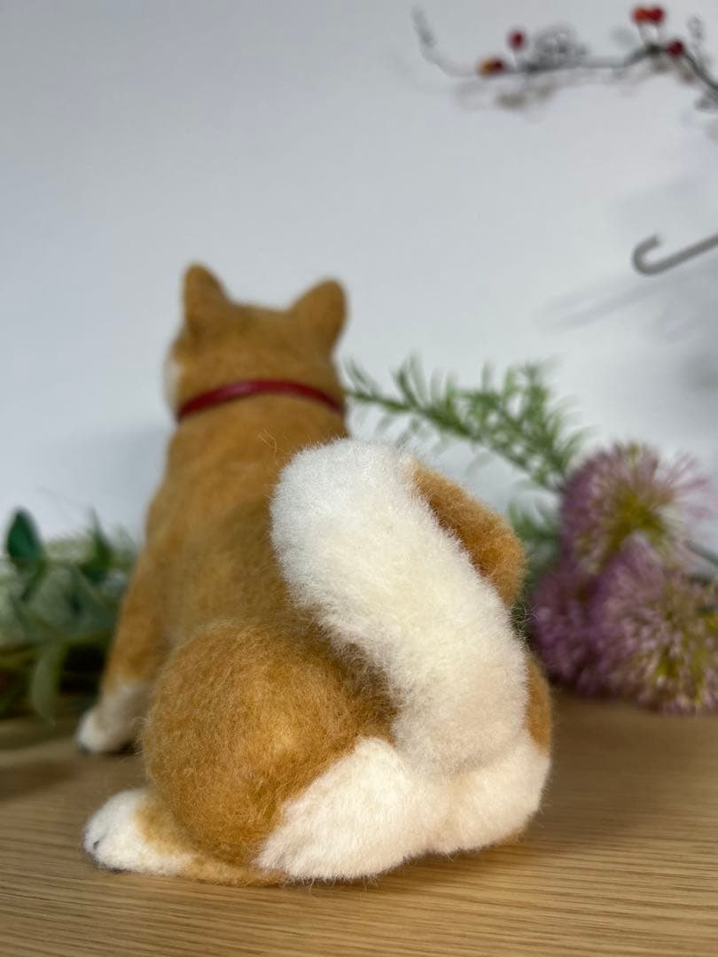 羊毛フェルト　犬　柴犬