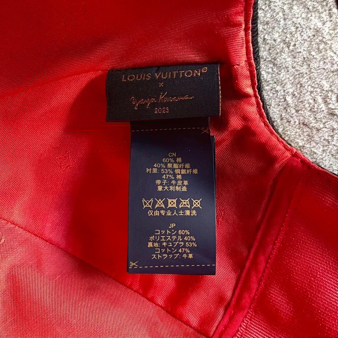 美品★ルイヴィトン×草間彌生　モノグラム・ジャカード　ドット　キャップ