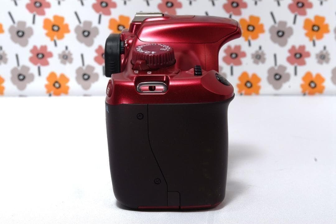 ❤Canon Kiss X50❤レッド色で目立つ❤❤ショット数2252回少ない！