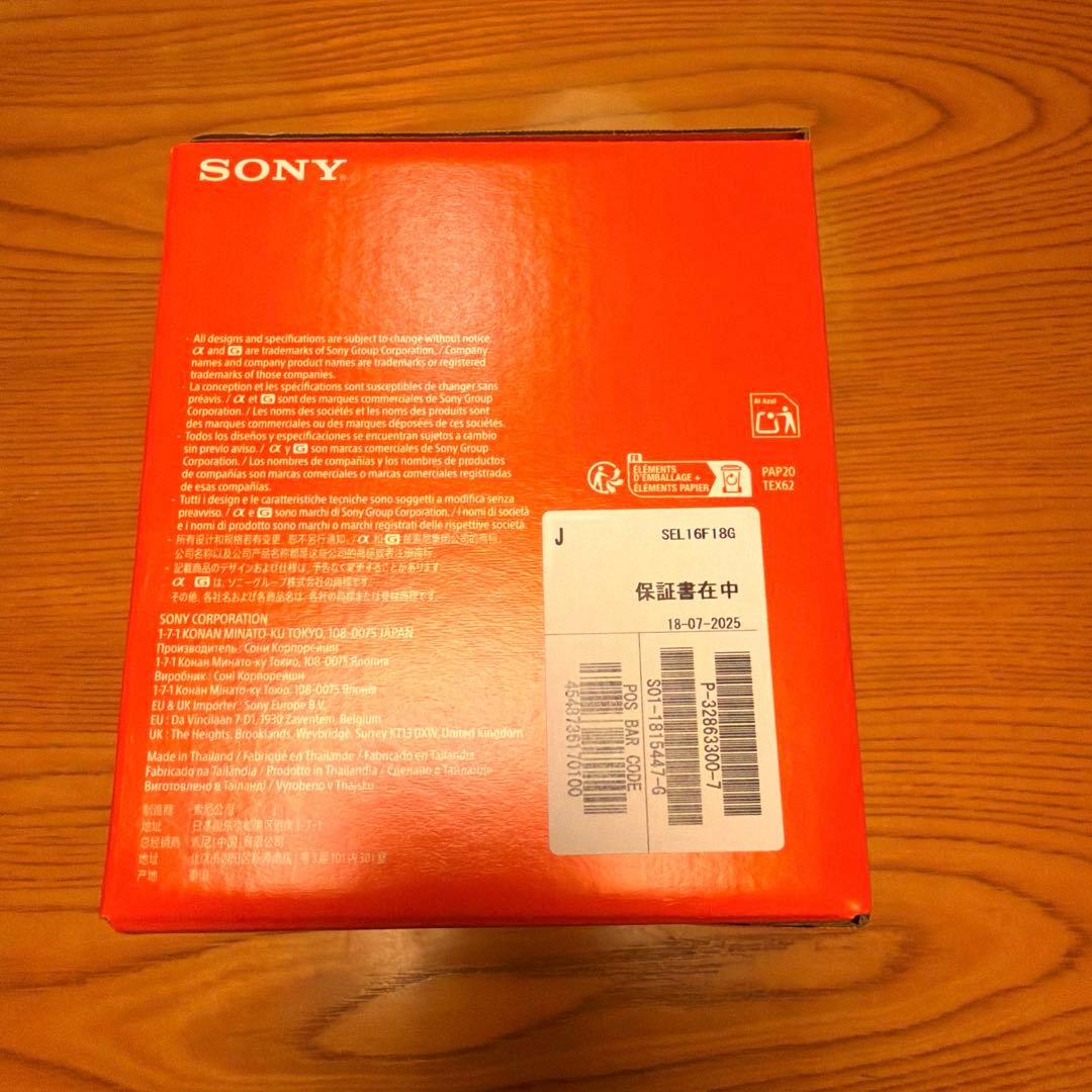 SONY FE 16mm F1.8 SEL16F18G 新品