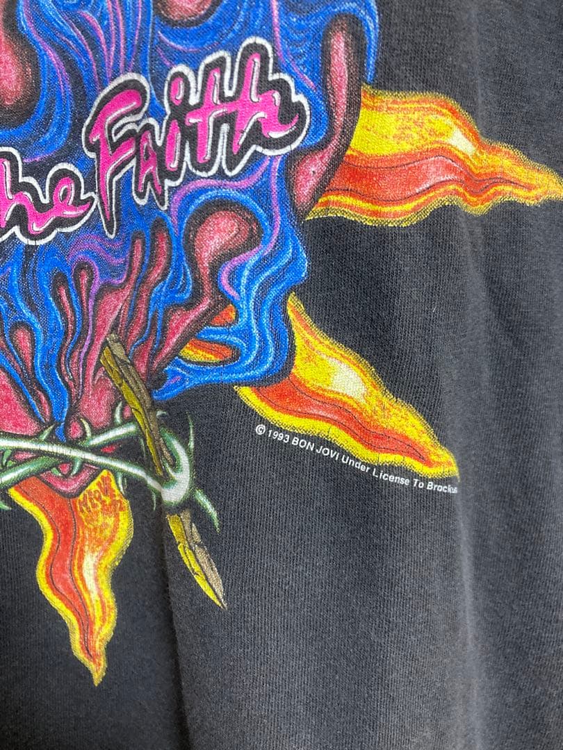 雰囲気◎1993 BON JOVI Keep The Faith Tシャツ L