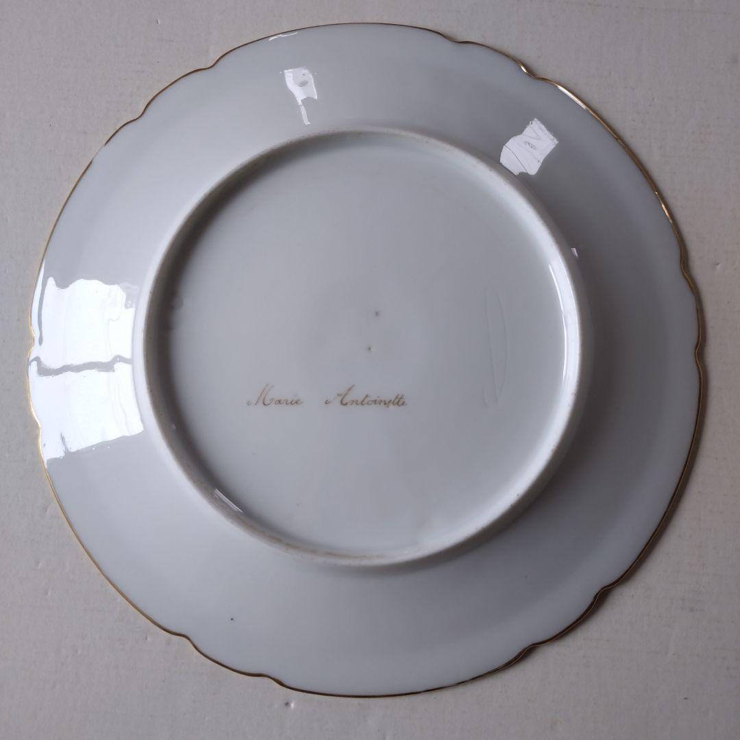 セーブルスタイル　絵皿　マリー・アントワネット