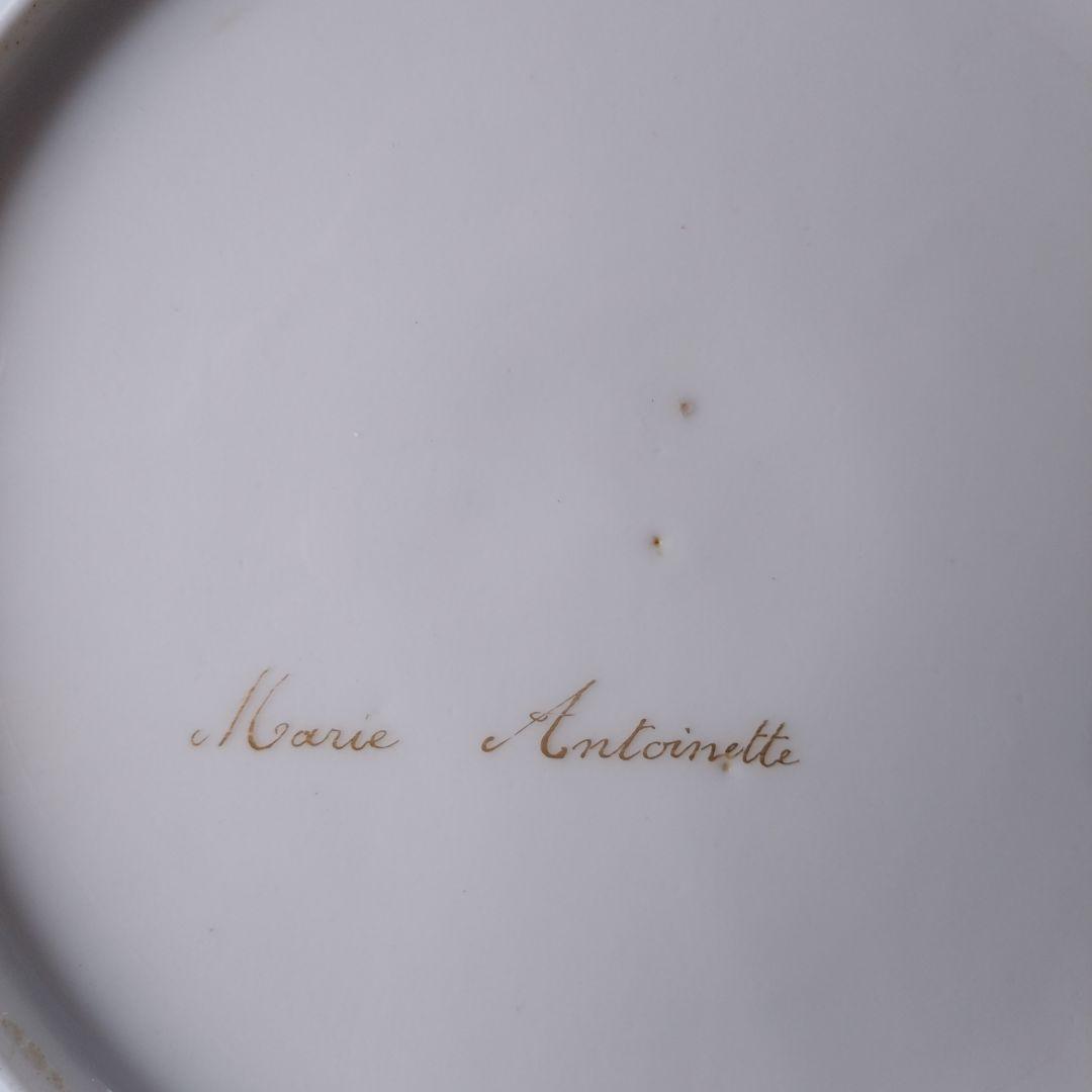 セーブルスタイル　絵皿　マリー・アントワネット