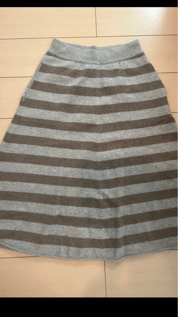 エクストリーム　ロンハーマン　ニット　カシミア　ボーダー　スカート