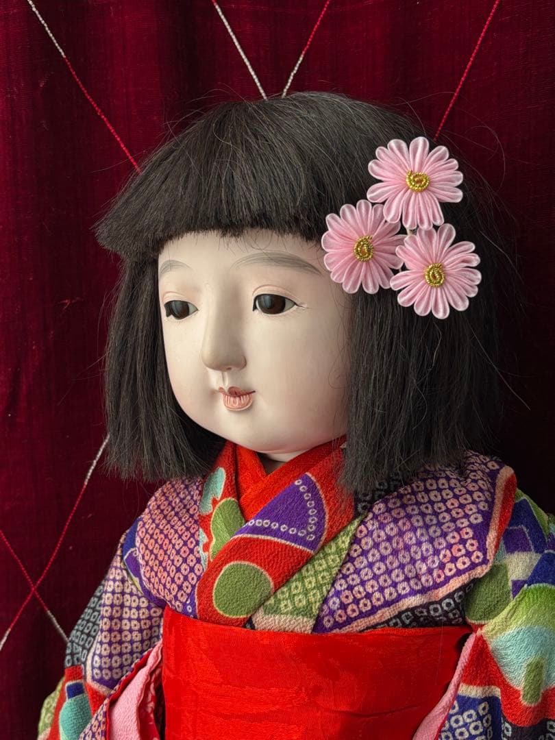 市松人形 初音 抱き人形 日本人形 和人形 ビスクドール アンティークドール