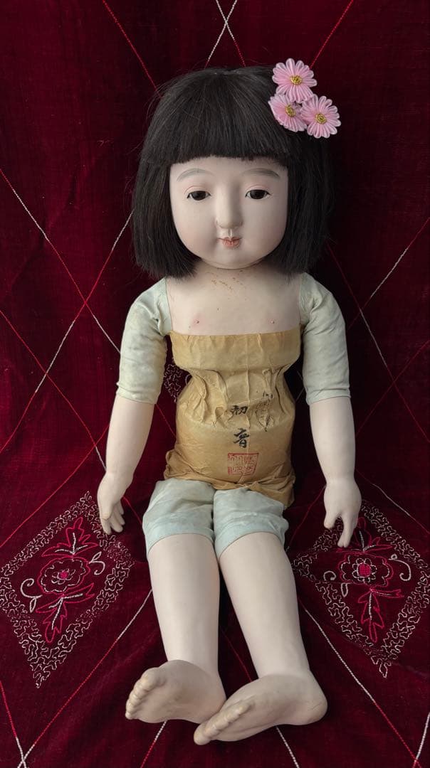 市松人形 初音 抱き人形 日本人形 和人形 ビスクドール アンティークドール