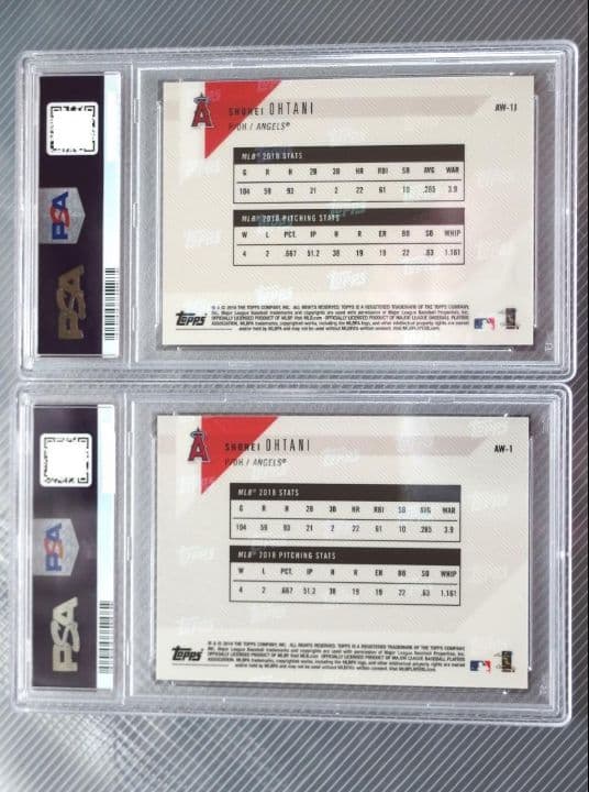 Topps now　大谷翔平　PSA10　連番　新人賞　新人王　英語＆日本語