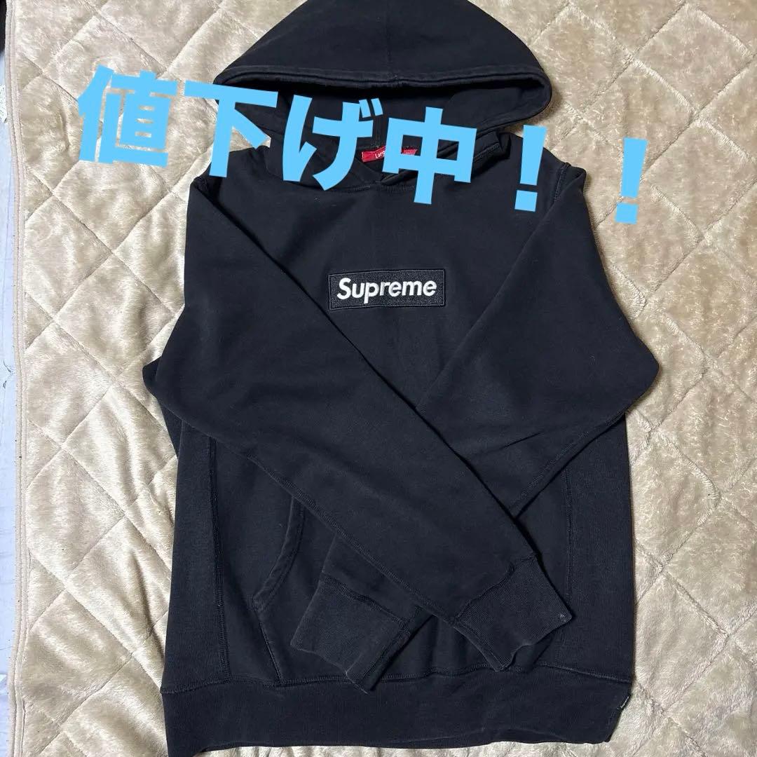 Supreme ブラック パーカー Mサイズ