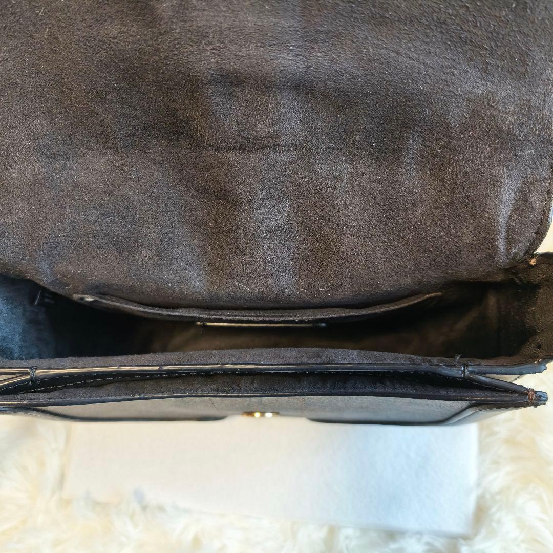 COACH ジョージー サドルバッグ シグネチャー 2way 黒