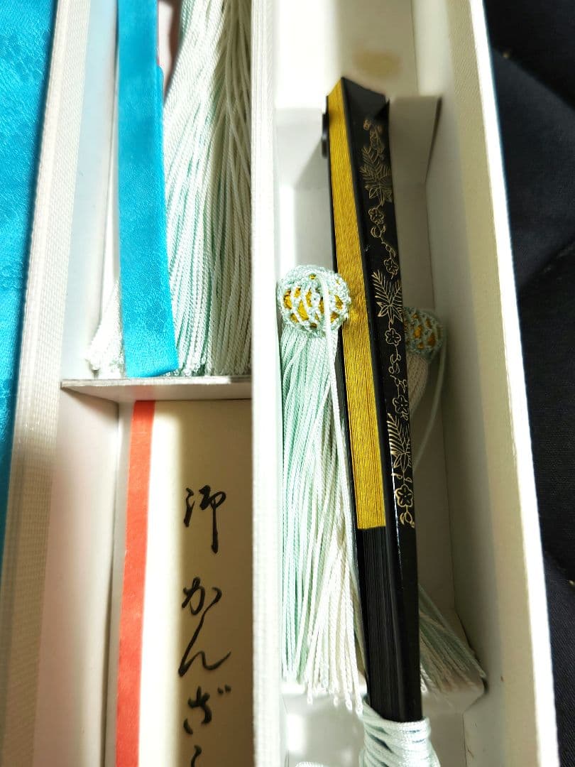 新品未使用！筥迫 7点セット はこせこ 筥迫 丸ぐけ 抱え帯 末広 びら簪