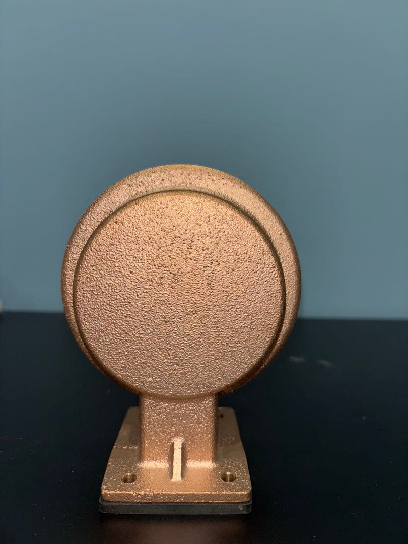 新品　松本船舶　マリンランプ　2号フランジ(ゴールド) 真鍮　LED電球付き