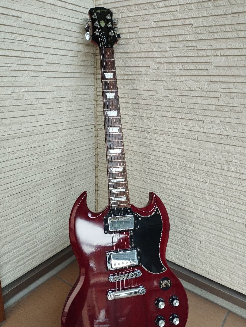 【定番】epiphone sg G-400 エピフォン チェリー セットネック