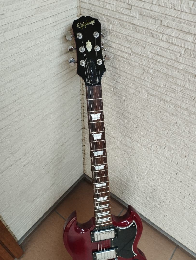 【定番】epiphone sg G-400 エピフォン チェリー セットネック