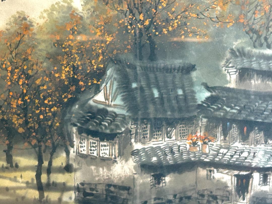 陸染石　中国美術　水墨画　山水画　蘇州画院院長　インテリア