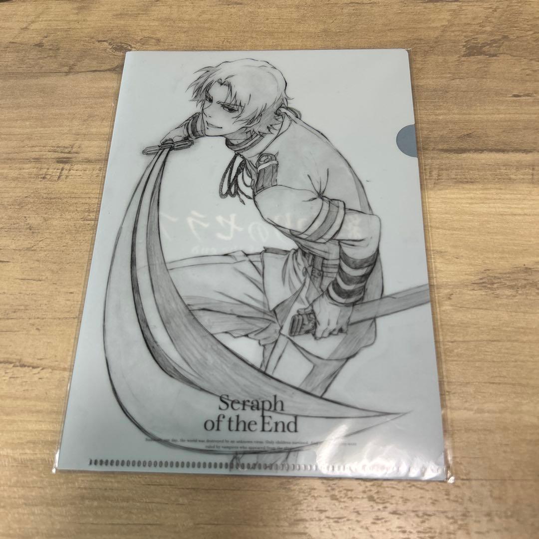 終わりのセラフ　一瀬グレン　クリアファイル　DVD BD 購入特典