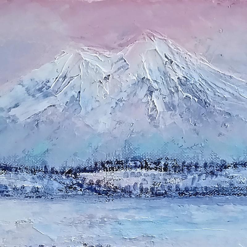 ☆伊藤伊八☆「 冬景色 (仮）」油絵　F6号