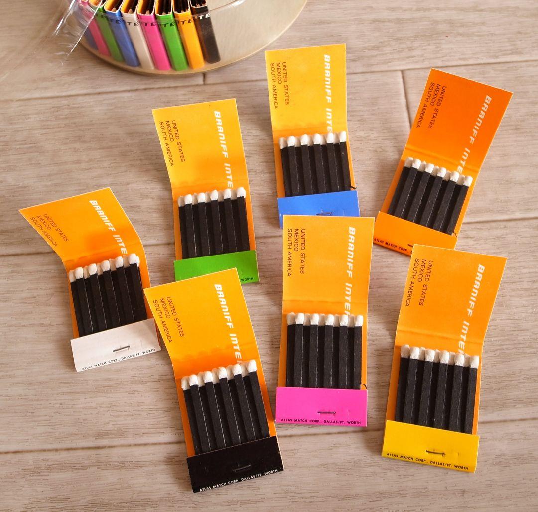 ブラニフ航空　60年代 機内配布用 マッチ 完全セット／非売品 ジラルド プッチ