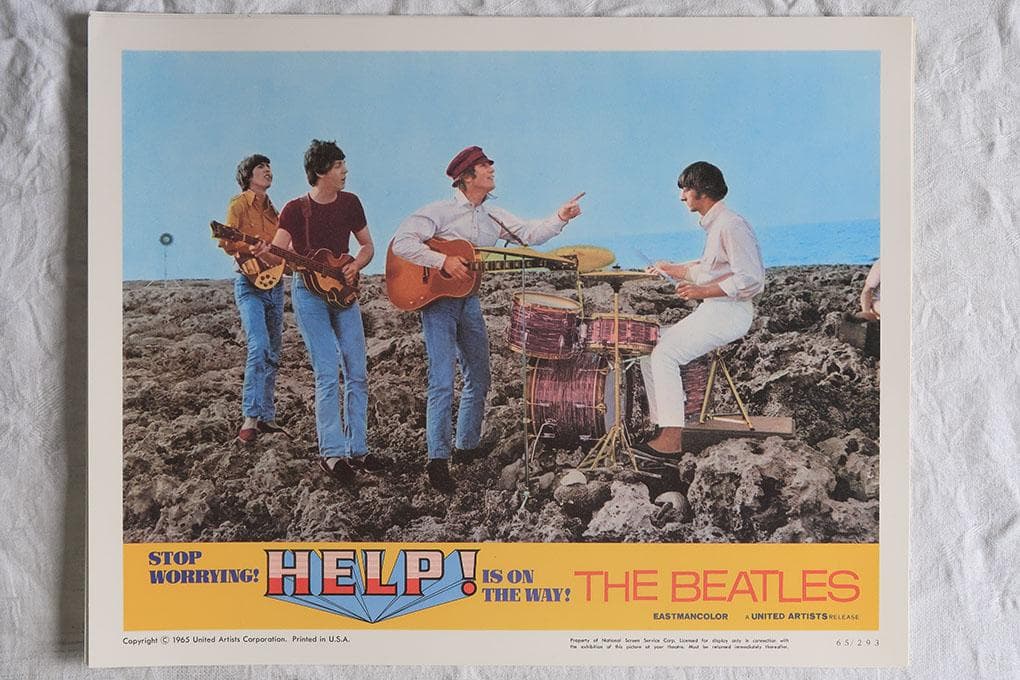 ビートルズ HELP! ４人はアイドル スチールプリント ８枚セット