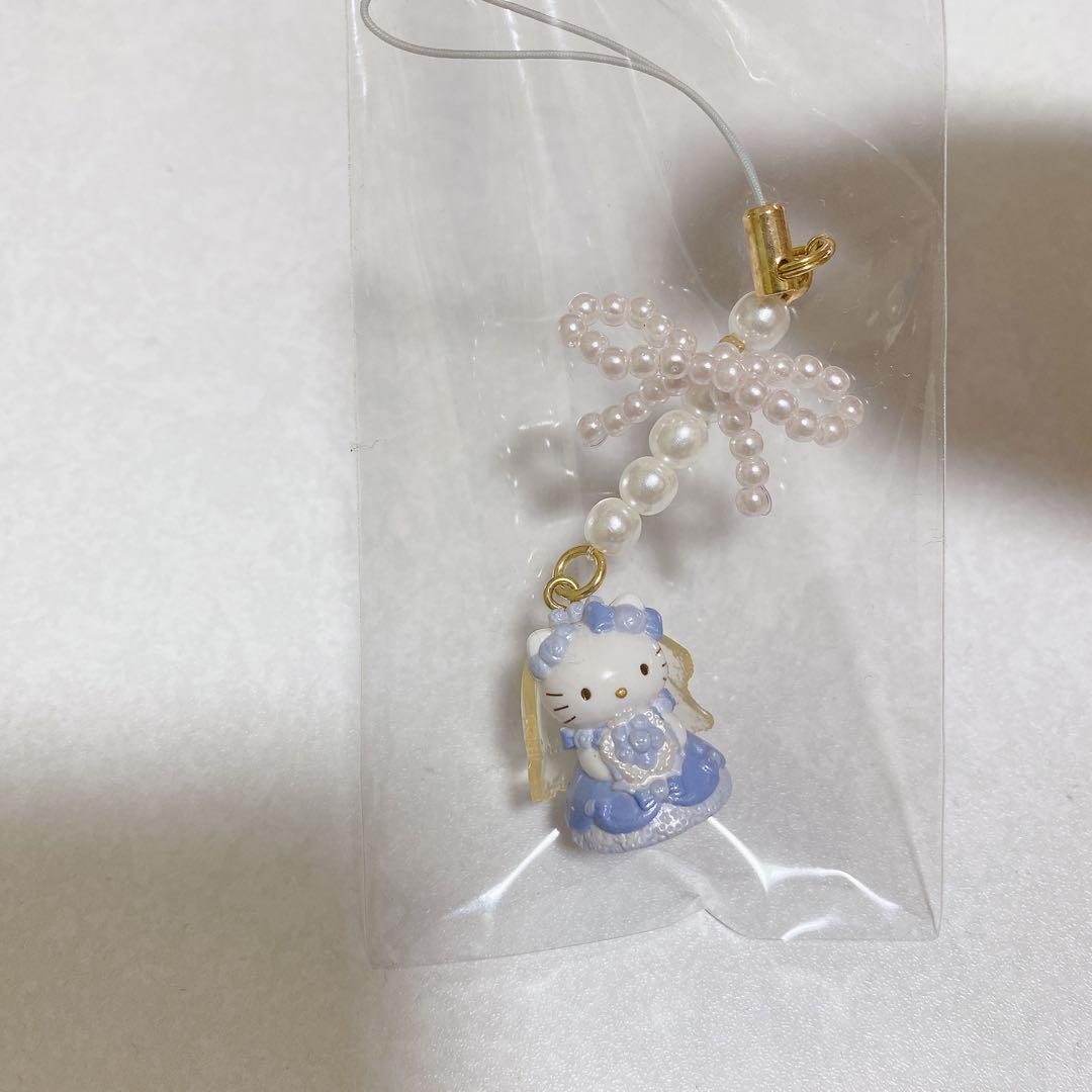 激レア！ウエディング　ハローキティ　2001年　ブルー　ストラップ　サンリオ