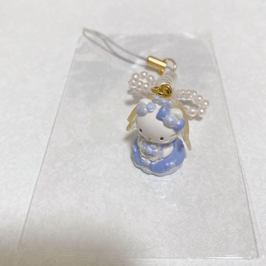 激レア！ウエディング　ハローキティ　2001年　ブルー　ストラップ　サンリオ