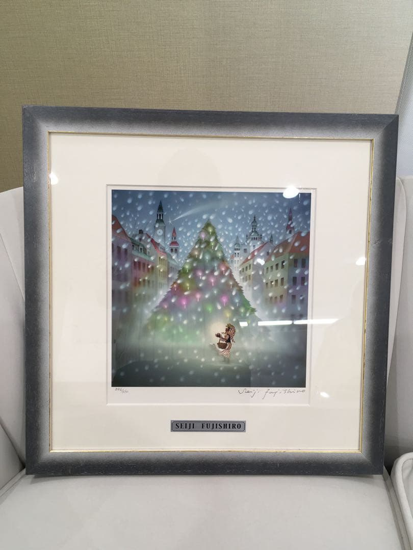 リトグラフ 藤城清治 マッチ売りの少女 TO.1461