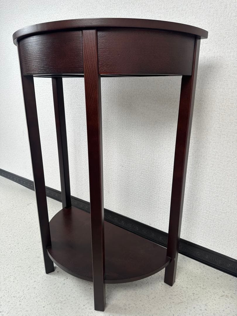 展示品 モダンスタイル ハーフムーン コンソール サイドテーブル※i4※