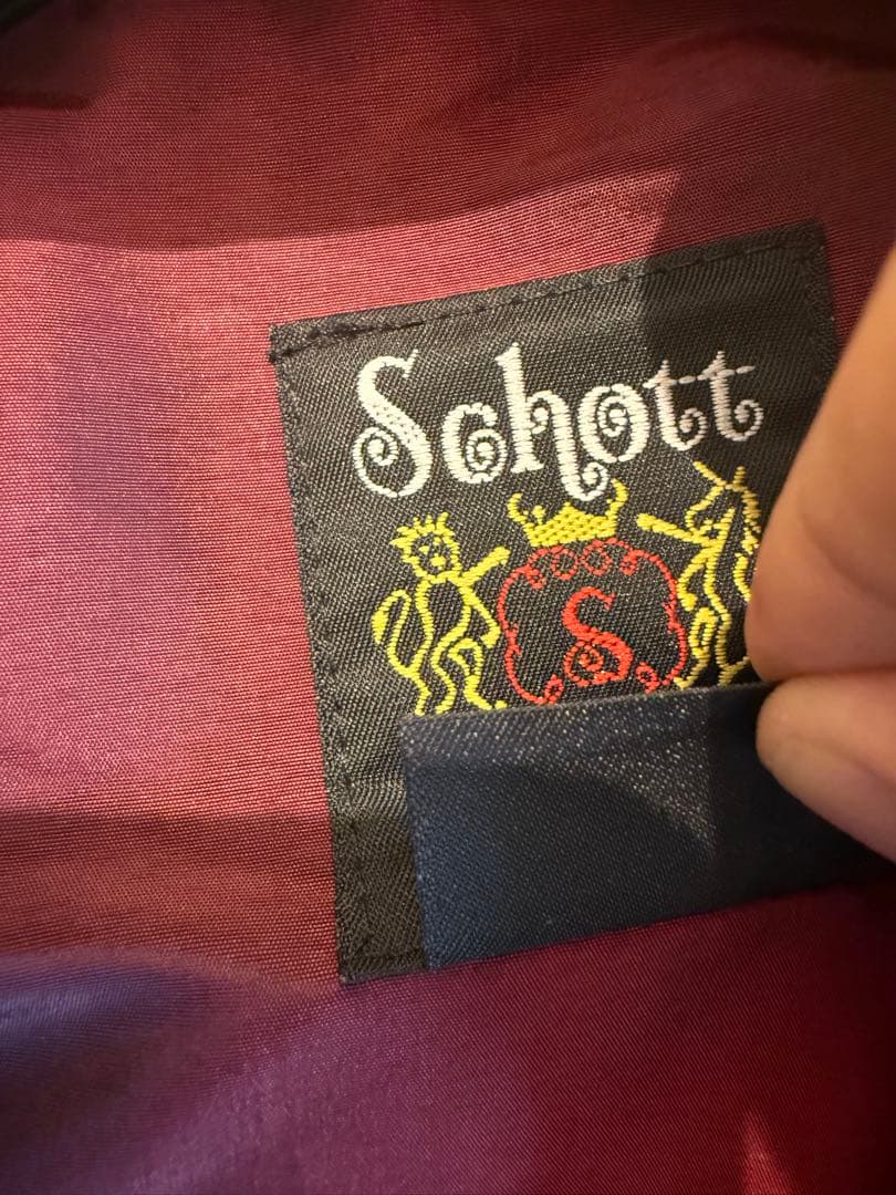 Schott シングルライダースジャケット サイズ36 ブラック