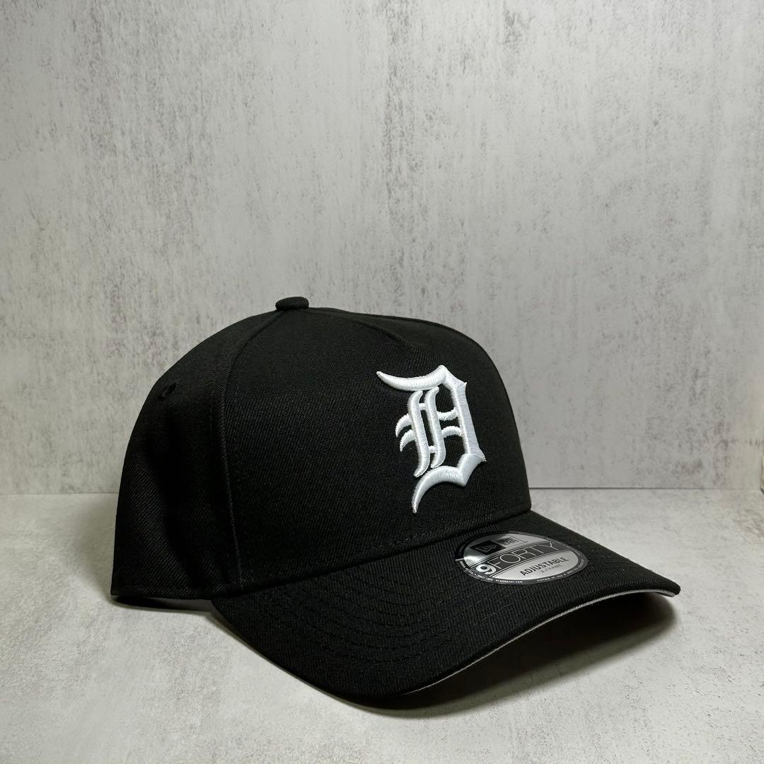【海外限定モデル】 デトロイトタイガース 9FORTY ブラック キャップ ①