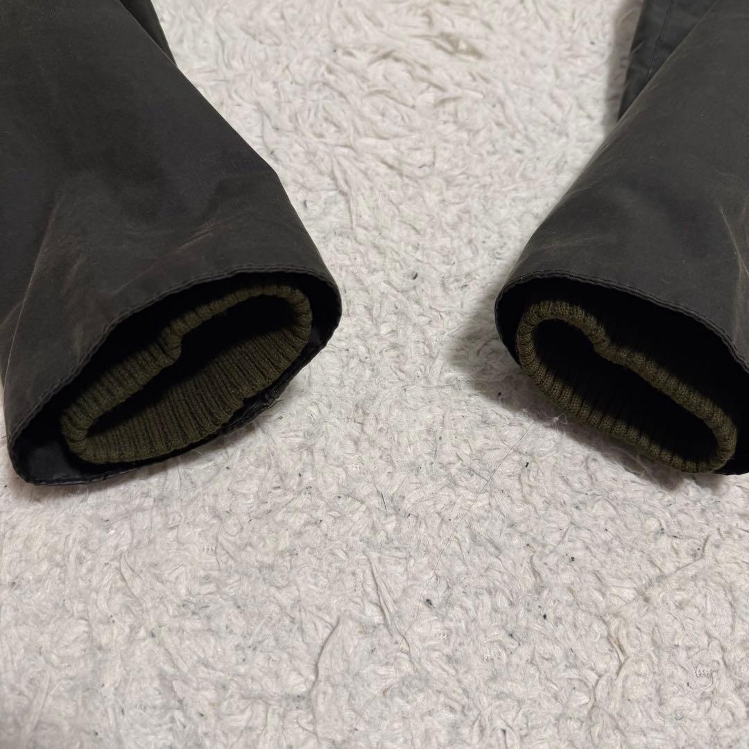 美品Lサイズ相当　バブアー　スリムビデイル　ワックスジャケット　袖リブ　カーキ