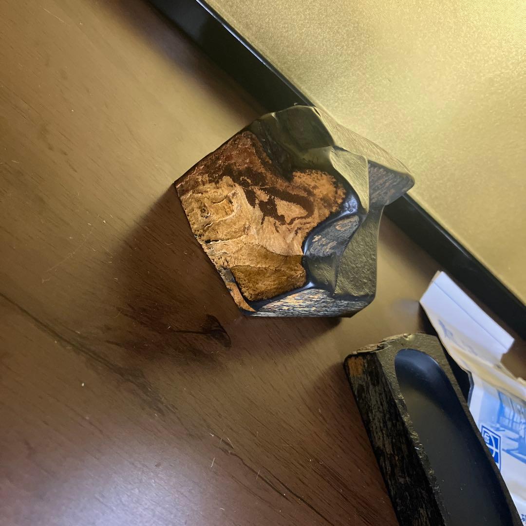 龍渓硯　翠川堂　蓋共自然硯　書道 オブジェ　新品美品　翠川希石 王