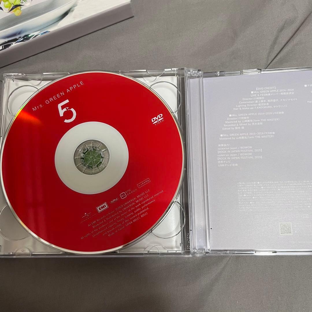 【初回限定盤】 Mrs. GREEN APPLE 5CD + DVD ＋ポスカ