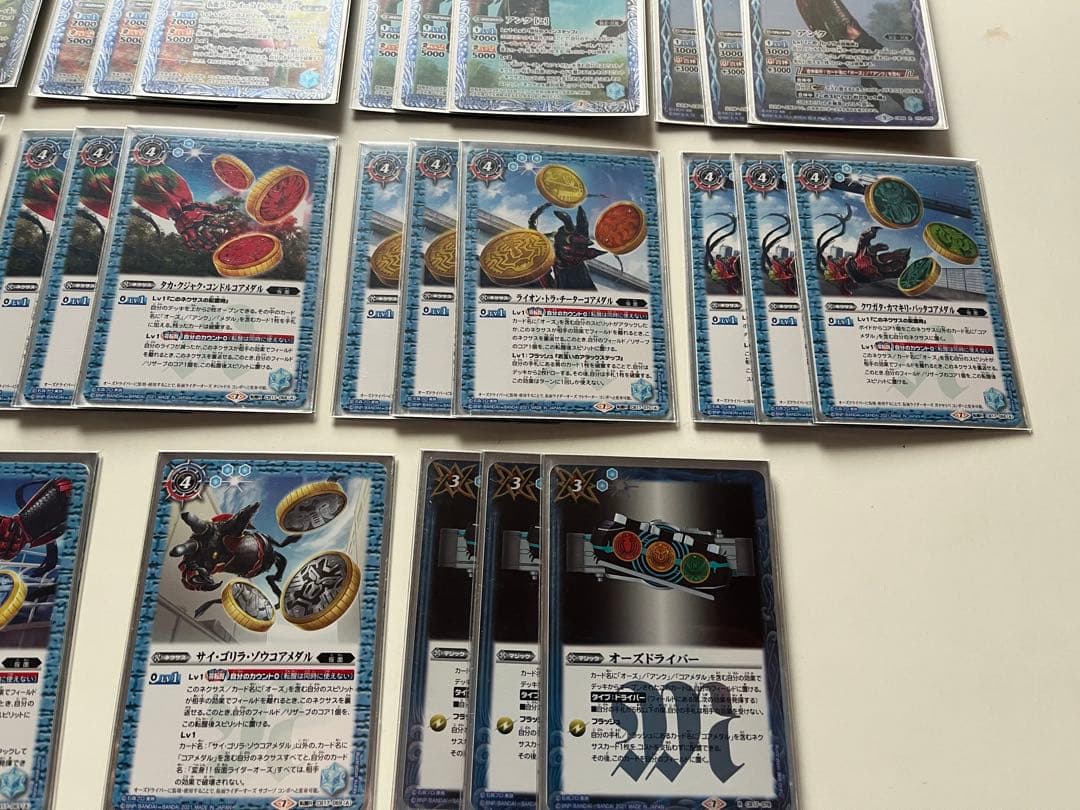 仮面ライダーオーズ　アンク　コアメダル　スリーブ　差し替えカード付き