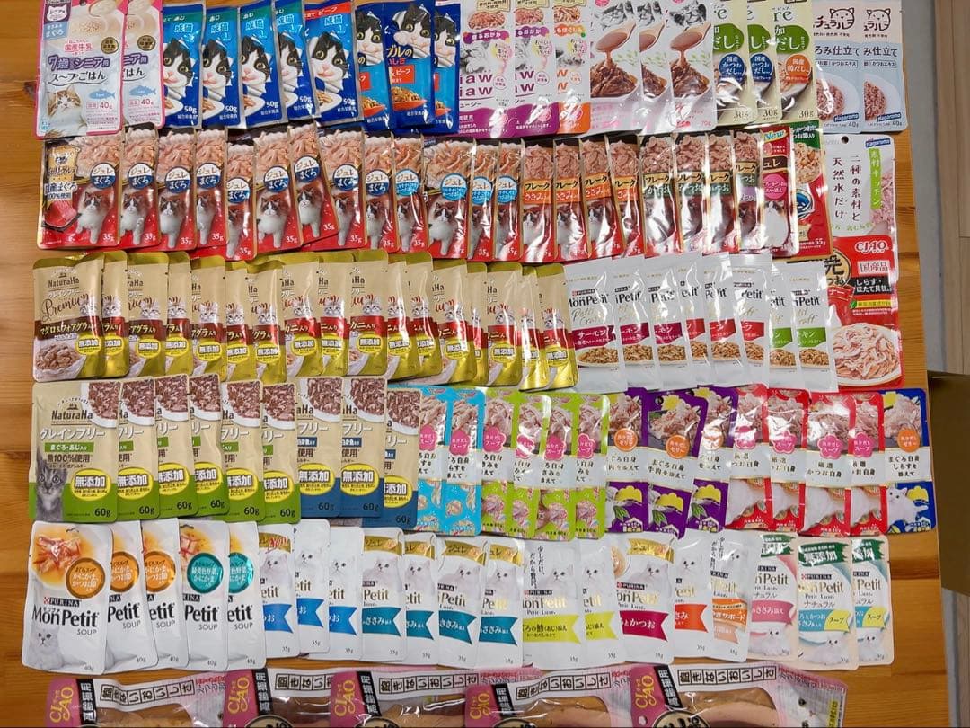 猫ちゃんのおやつ・ごはん115個　焼きかつお5個