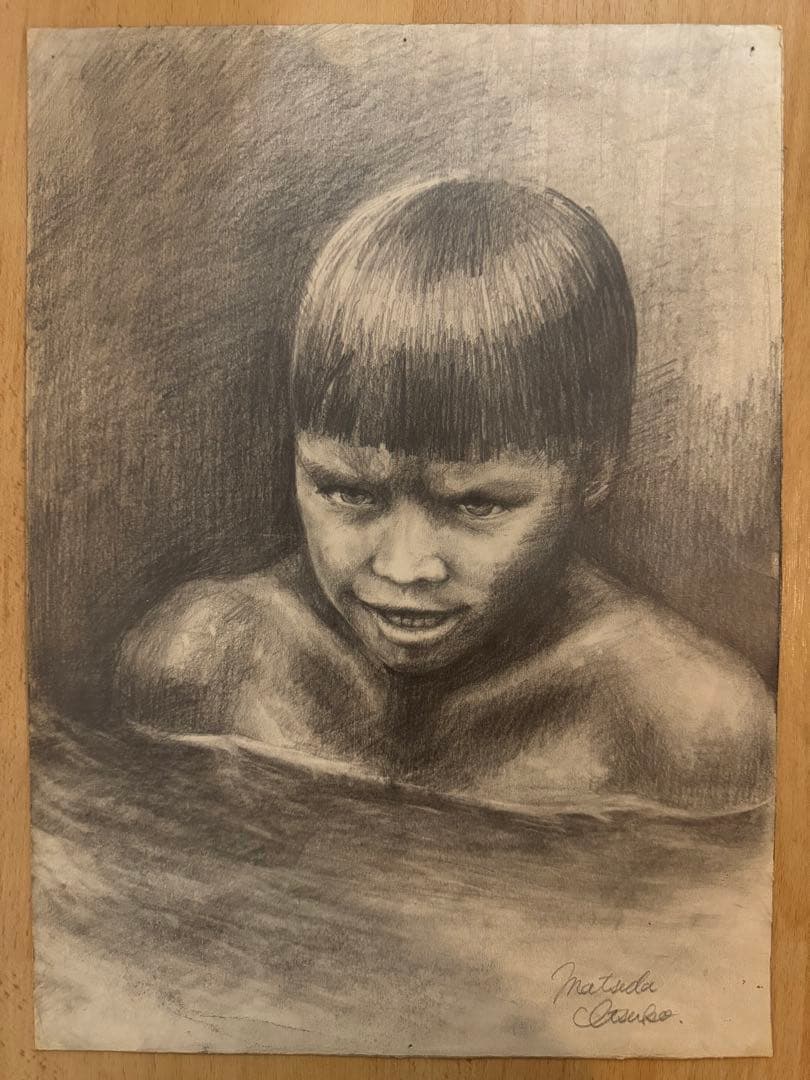 鉛筆画 復讐を決めた日