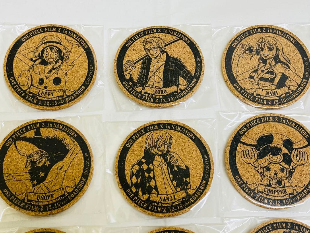 ワンピース FILM Z ナンジャタウン 限定 コルクコースター ナミ ロビン