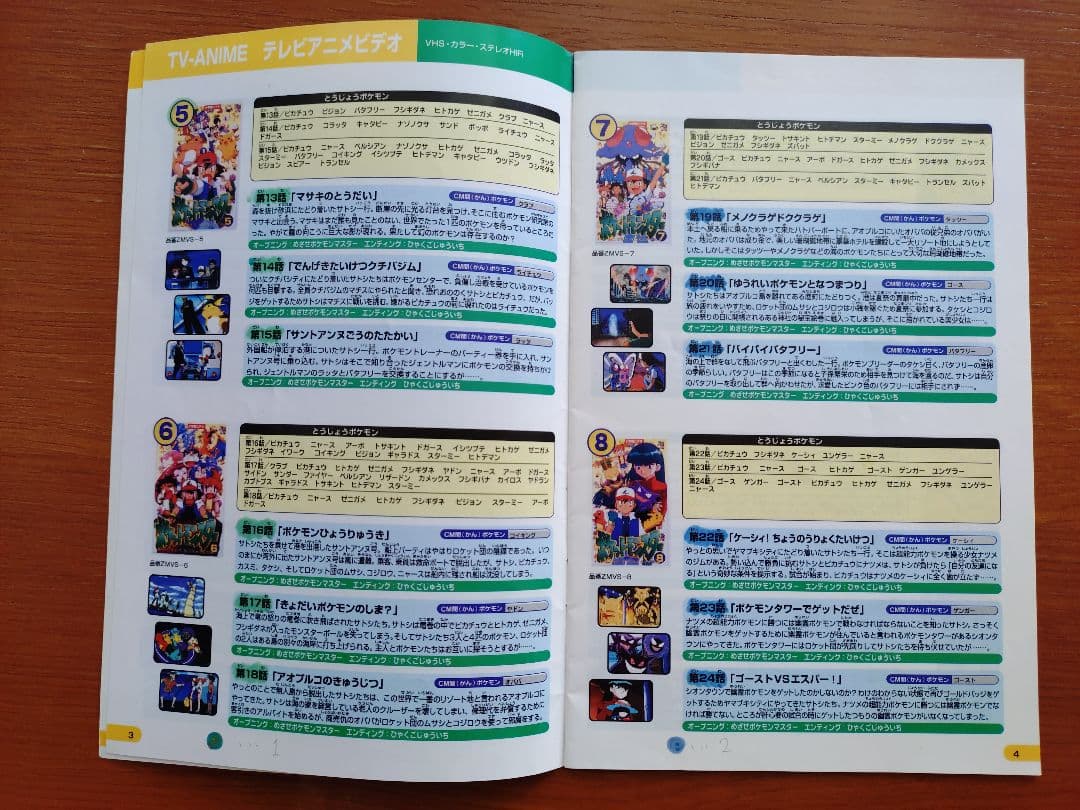 ポケットモンスター レンタルビデオ 総合カタログ 2000