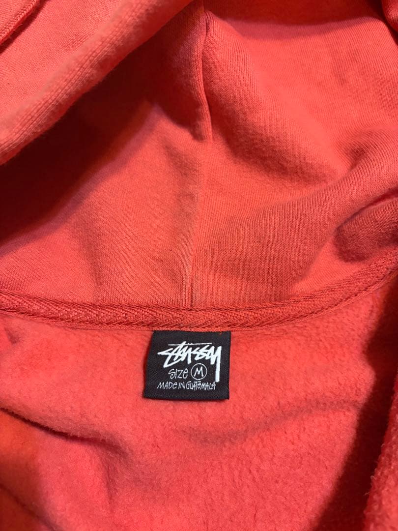 Stüssy レッド フルジップパーカー M