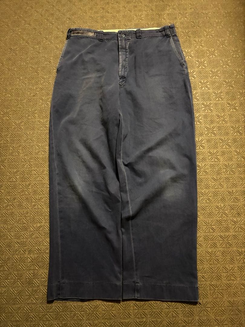 unknown 50s 60s オールコットン USA製 ワークパンツ フェード