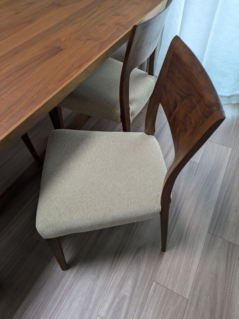 bossa-nori【ACTUS】木製ダイニングテーブルウォルナット 4脚