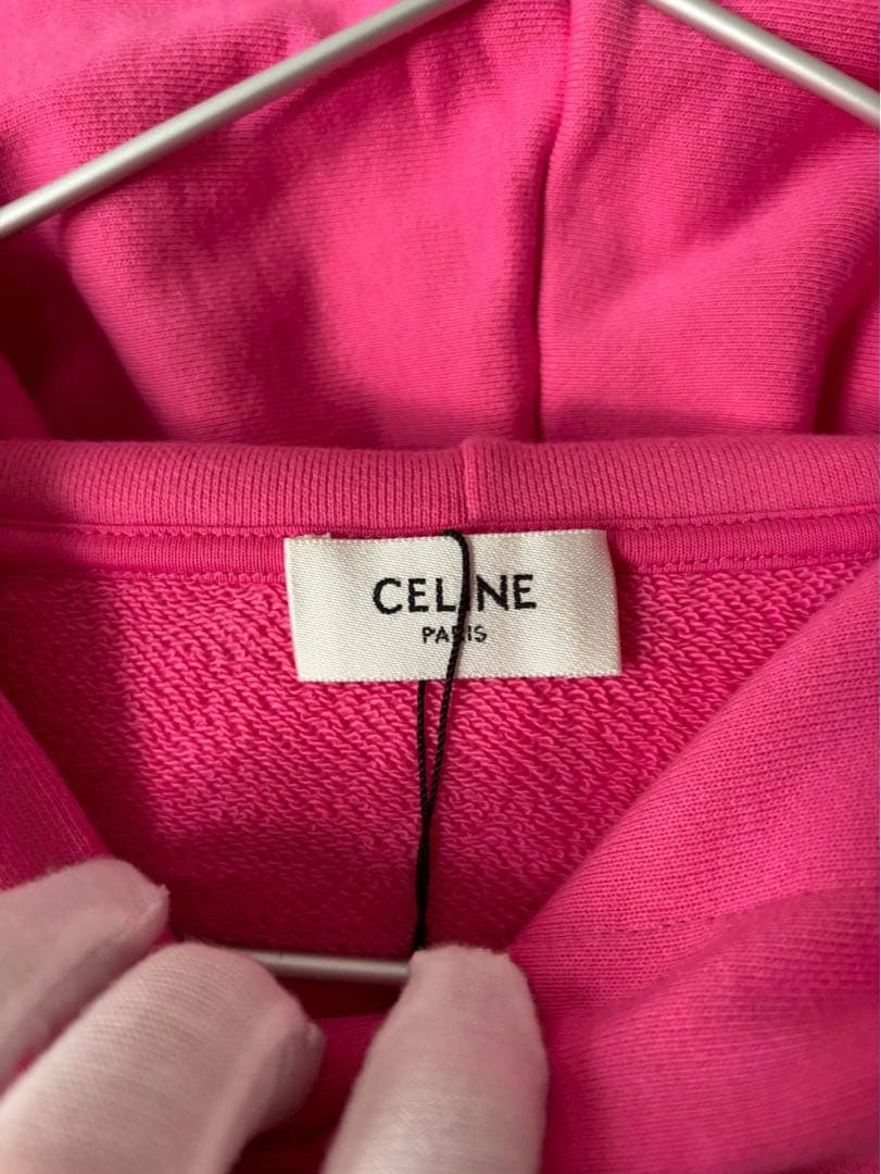 セリーヌ CELINE　ミニロゴルーズフーディー プルオーバー パーカー